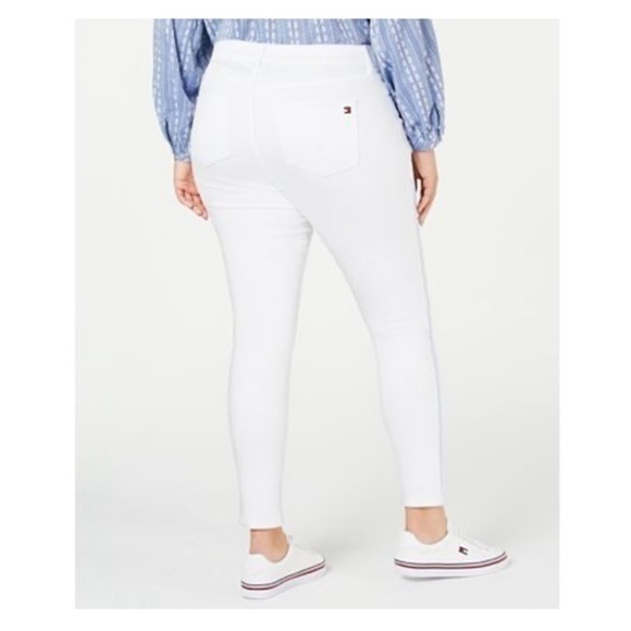 NWT Tommy Hilfiger Bedford Jeans w/ Stripe White - Picture 2 of 7